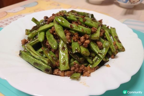 微辣肉碎四季豆，沒有欖菜同樣好食😋