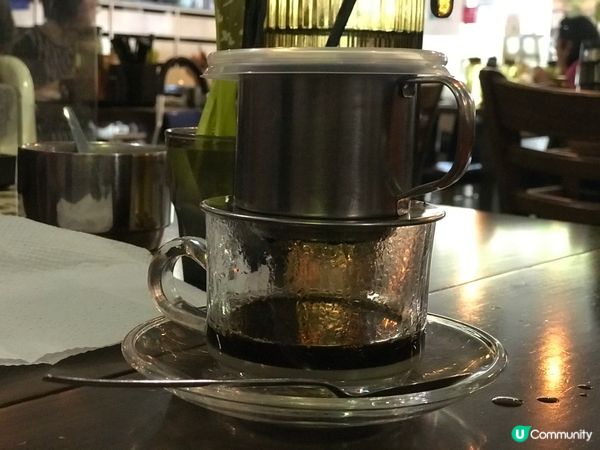 越南檬粉加$12就可以享有一杯滴漏咖啡