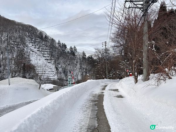 去咗平湯溫泉浸溫泉♨️ ，好厚❄️，超正的❄️景。