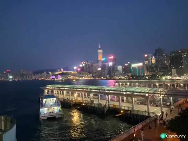 欣賞中環碼頭夜景🌅