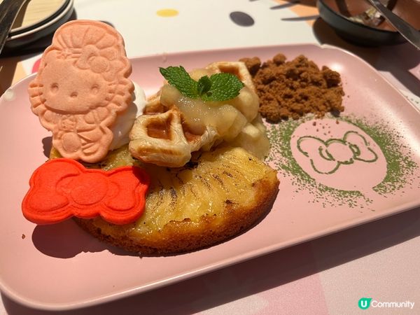 紅寶石餐館的hello kitty 主題食品