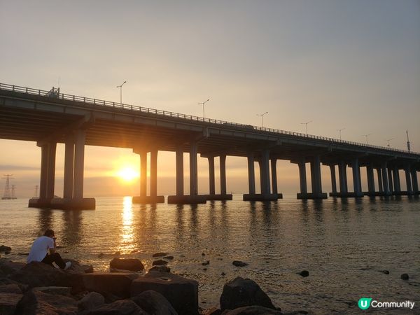 深圳睇日落最佳地方，西灣紅樹林