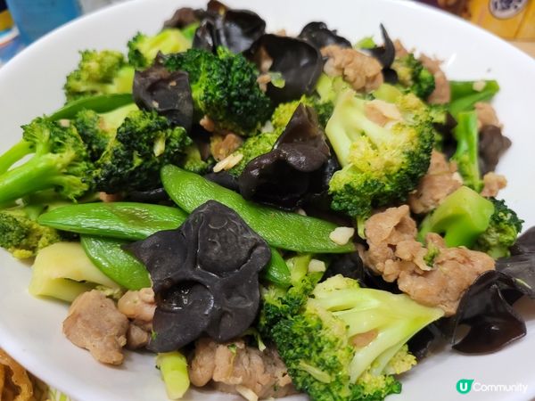 蒜粒木耳炒雜菜#清清地家常菜