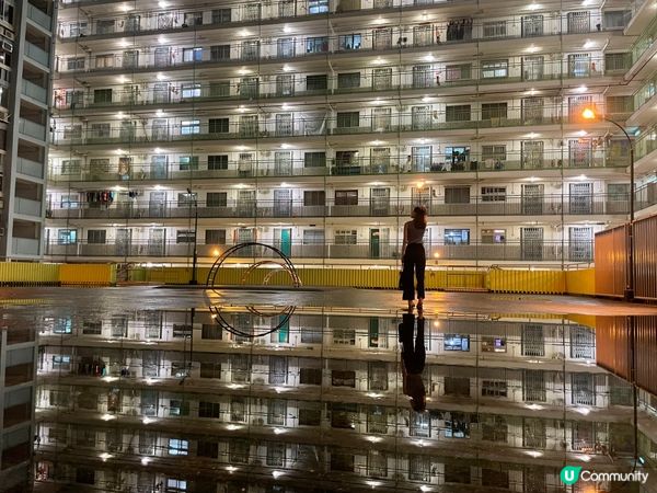雨後南山邨🌧️倒影拍攝，落雨好去處