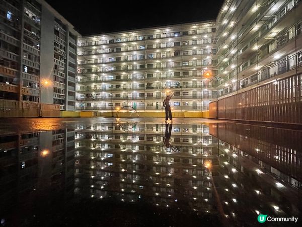 雨後南山邨🌧️倒影拍攝，落雨好去處