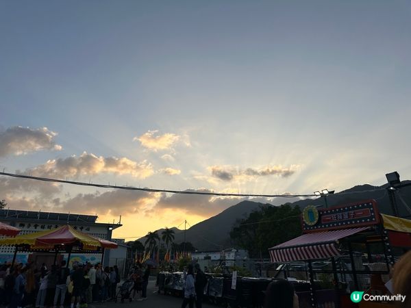 林村的黃昏🌇係耶穌光