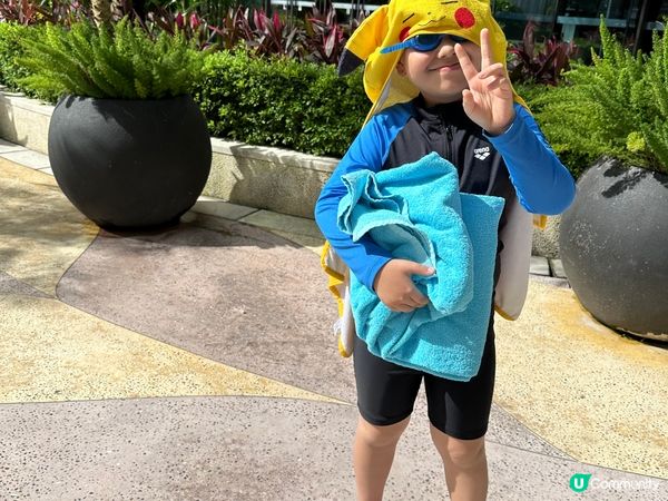 澳門羅斯福酒店無邊際泳池，同兒子去慶祝生日，兒子喜歡玩水，早...