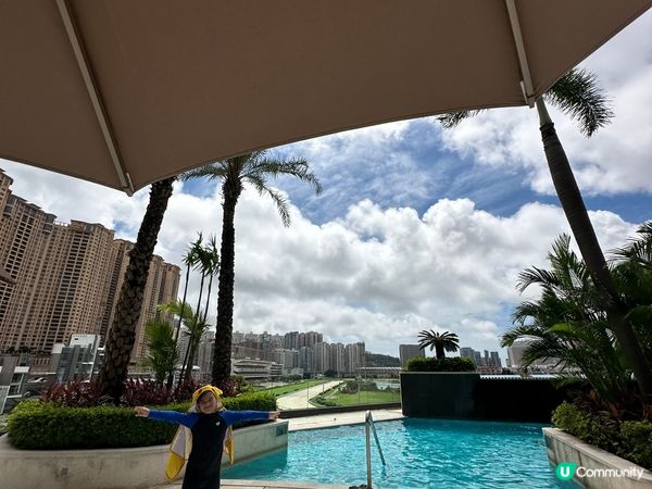 澳門羅斯福酒店無邊際泳池，同兒子去慶祝生日，兒子喜歡玩水，早...