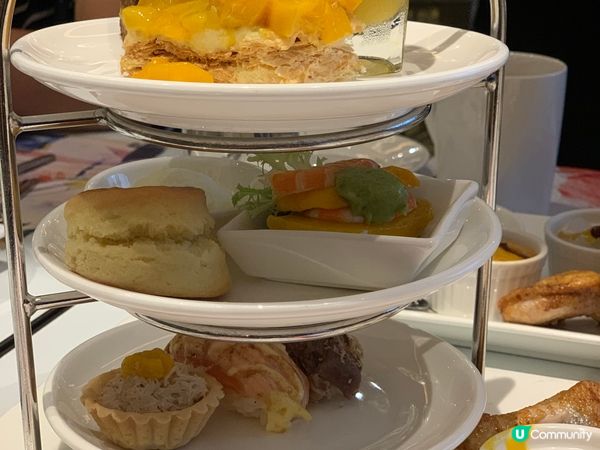 最近去了8度海逸酒店食下午茶：香芒蜜追下午茶，有鹹甜美點，好...