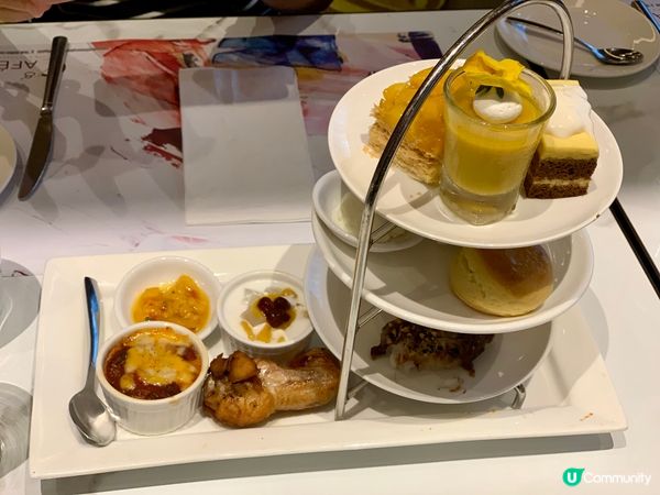 最近去了8度海逸酒店食下午茶：香芒蜜追下午茶，有鹹甜美點，好...