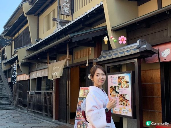 日本大阪必去打卡景點：清水寺，環球影城！簡左套淺色和服，做一...