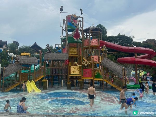 廣州清遠熹樂園溫泉渡假村，有水上樂園，無動力樂園同藝術打卡擺...