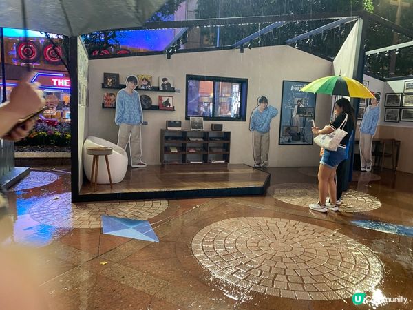 明星演唱會，明星應援，廣場的美麗花海。