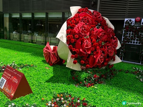 北角匯二期，有巨型花束可打卡