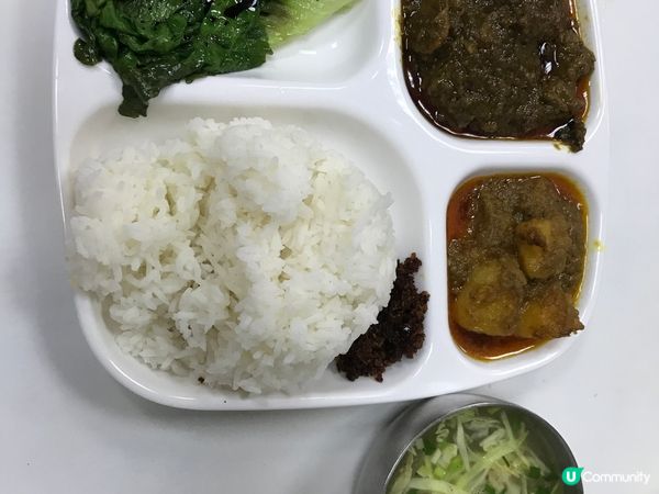 澳門之旅，澳門三盞燈麵食咖啡室，咖喱羊肉飯套餐，羊肉入味，咖...