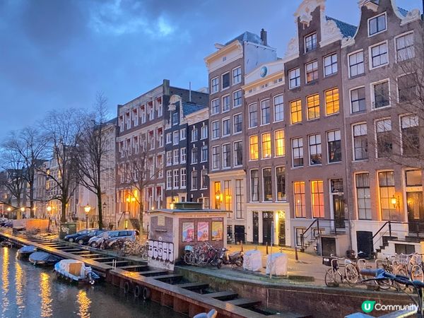 荷蘭的Amsterdam, 很有特色一排排的小屋，整個城市都...