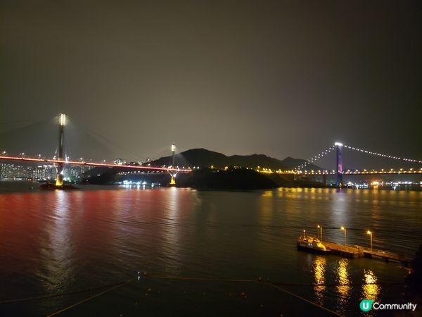 青馬大橋夜色🌃，靜靜的美！