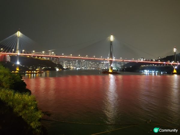 青馬大橋夜色🌃，靜靜的美！