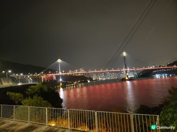 青馬大橋夜色🌃，靜靜的美！