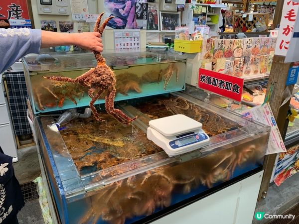 🇯🇵北海道。函館朝市ひろば。広海水産 🦀🦀🦀