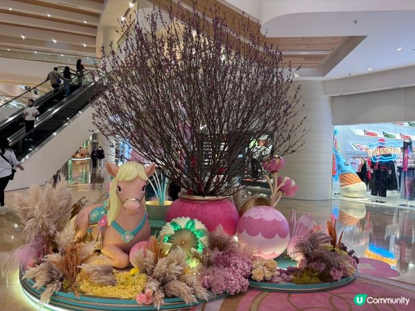 香港/‼️金鐘太古廣場夢幻馬年庭園 🌸🐎✨  