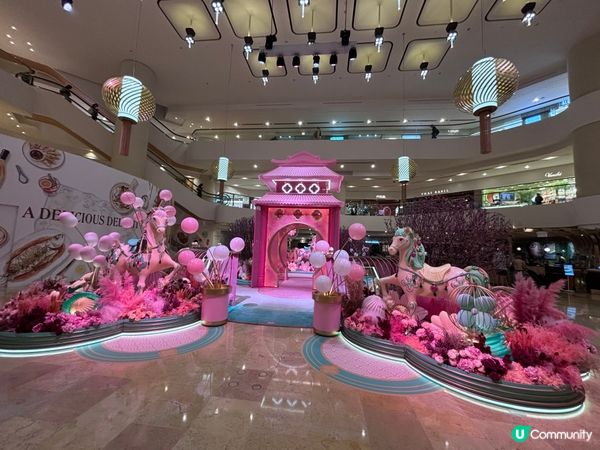 香港/‼️金鐘太古廣場夢幻馬年庭園 🌸🐎✨  
