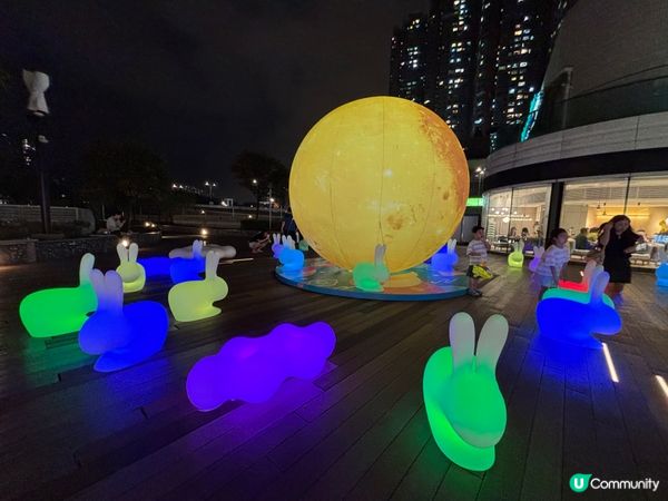 香港/中秋限定🥮無敵夜景🌕＋必打卡超萌發光兔兔🐰