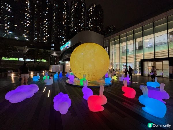 香港/中秋限定🥮無敵夜景🌕＋必打卡超萌發光兔兔🐰