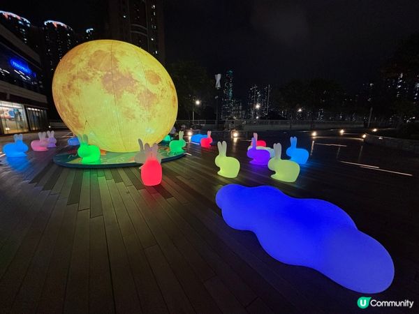 香港/中秋限定🥮無敵夜景🌕＋必打卡超萌發光兔兔🐰
