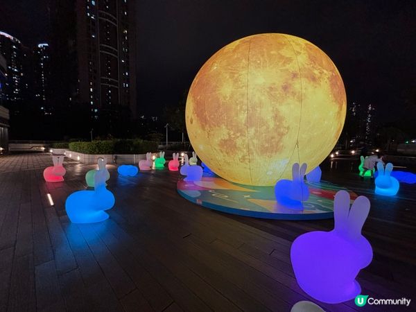 香港/中秋限定🥮無敵夜景🌕＋必打卡超萌發光兔兔🐰