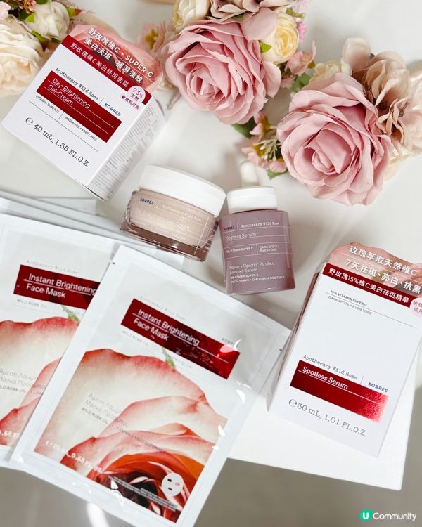 🌹野玫瑰維C嘅美肌功效