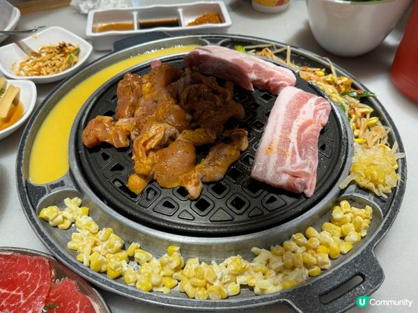 🔥💕韓宮宴炭火烤肉（下沙kkone），今次美團團購嘅新品岩鮮...