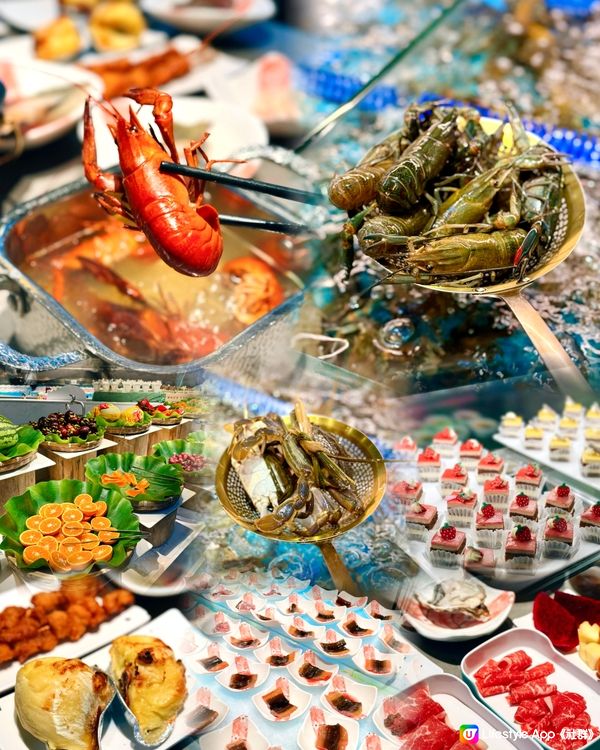 深圳任撈新鮮海鮮自助餐🦞任食金枕榴蓮😍