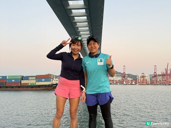 跑步🏃🏻‍♀️必去打卡橋底！再去嘉頓cafe飲咖啡☕️食麵包放題😋