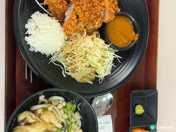 豬扒飯，雪濃湯牛肉拌飯