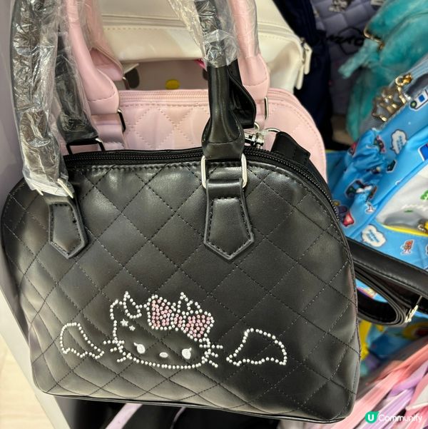 新款Hello Kitty黑色手袋