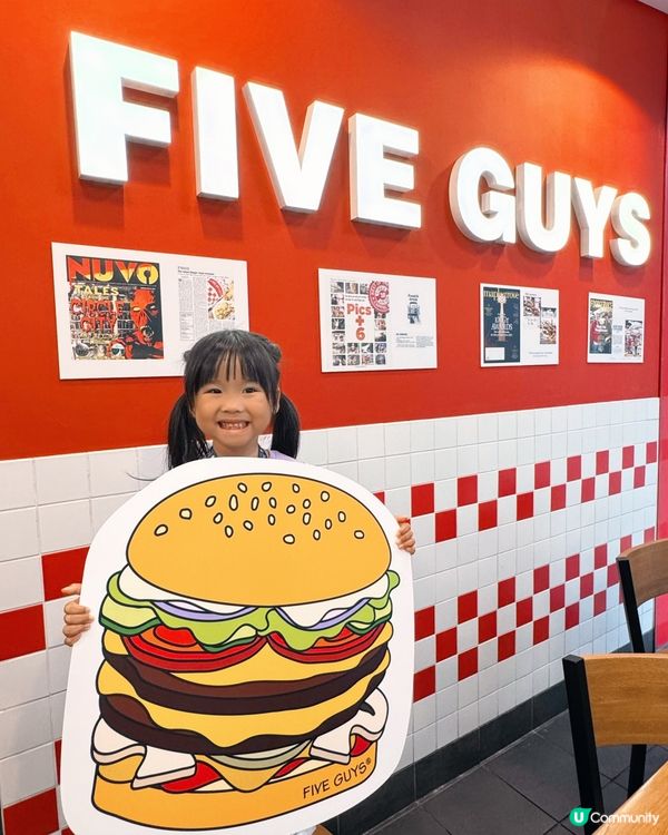 好食推薦😋Five Guys全新兒童餐🍔🥤✨