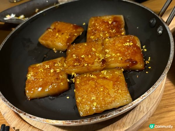 🎈桂花紅糖年糕,呢個煎年糕賣相同味道都一流,煙煙韌韌,令人回...