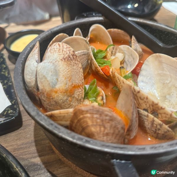 自家製蕃茄濃湯煮大蜆