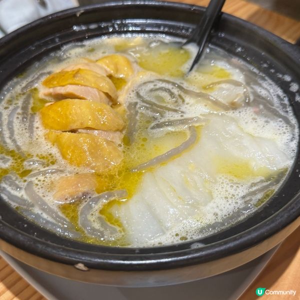 砂鍋花膠雞湯翅