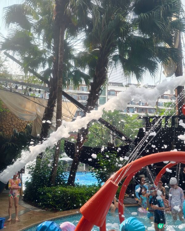 深圳親子好去處🏖️🌈沙灘泳池+泡泡戰超癲！