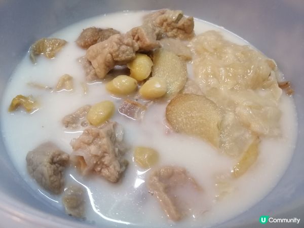 響螺 花膠  杏汁 燉豬肺湯 