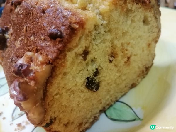 椰絲 合桃提子牛油蛋糕