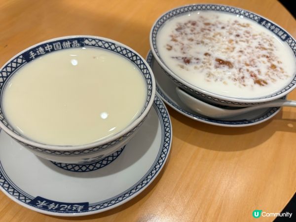 桃膠牛奶、鮮奶燉蛋白