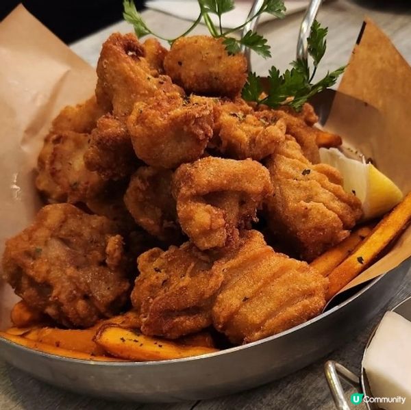 熱氣得來香脆可口的炸雞塊