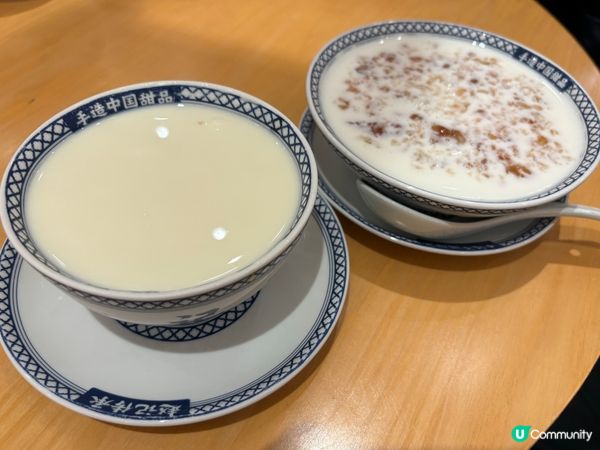 桃膠牛奶、鮮奶燉蛋白