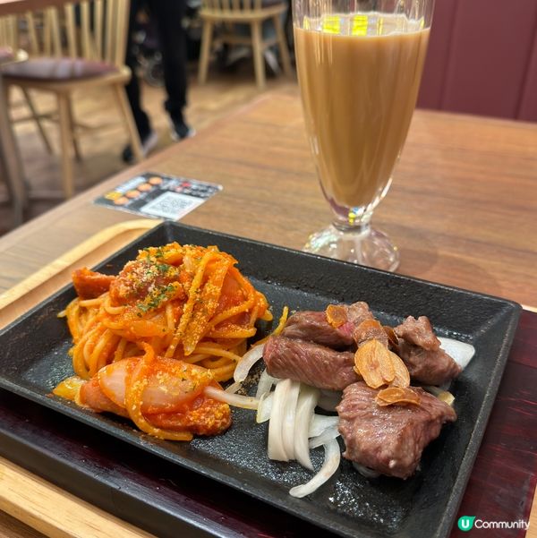 🥩變身！日式洋食下午茶😋鐵板牛好正
