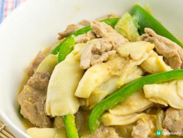 味噌蠔菇豬肉片
