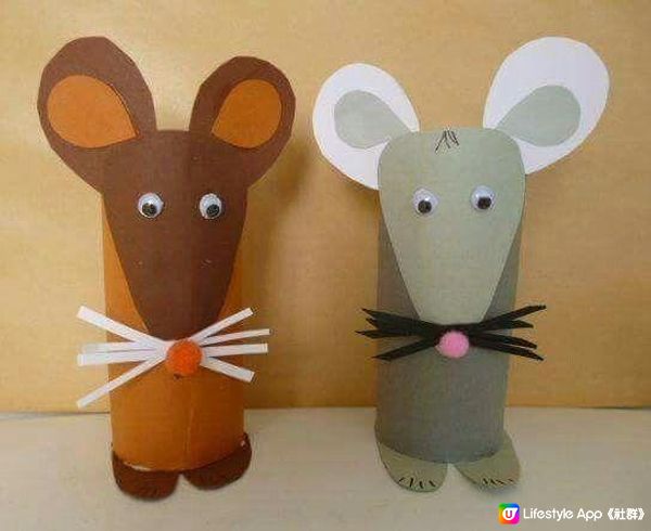 【親子手工】簡易可愛小老鼠製作