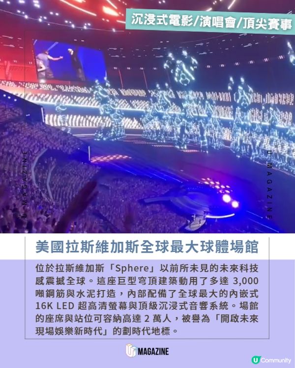 全球第2座Sphere圓頂劇場空降阿拉伯阿布達比🌎